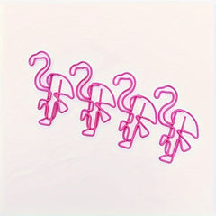 Rose Red Flamingo Corner Paper Clips Pack