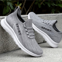 Soft Thick Bottom Mesh Breathable Woven Shoes Non Slip Lightweight Comfortable