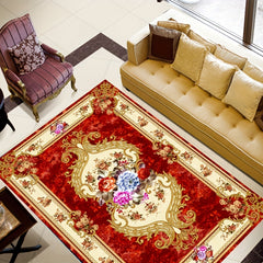 1pc Boho Anti Fatigue Kitchen Rugs Red Vintage Absorbent Non Slip Rugs