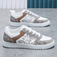 Men's Lace-up Teardrop Skate Shoes with Good Grip