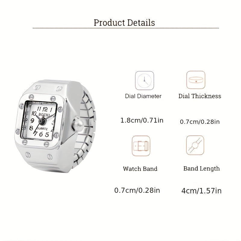 Punky Watch Ring Mini Finger Watch in Assorted Colors