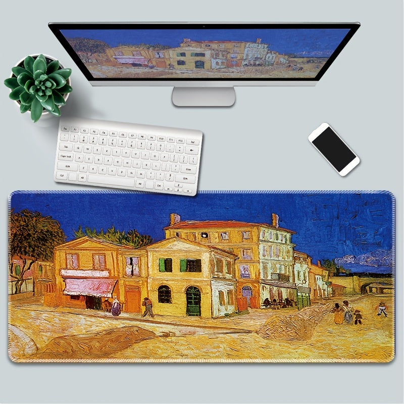 Artistic Painting Keyboard and Mouse Pad Set