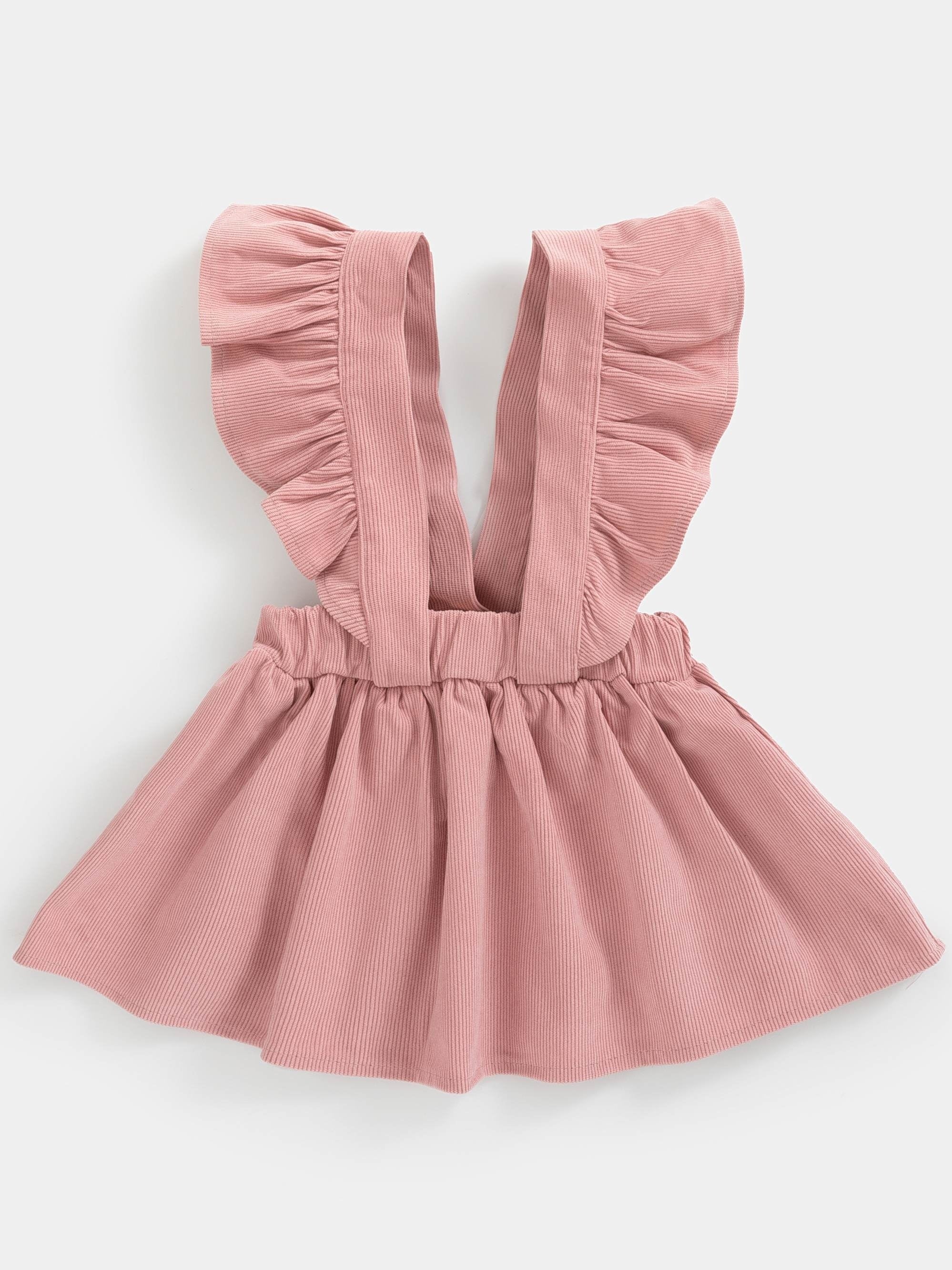 Toddler Baby Girls Corduroy Flying Sleeve Dress