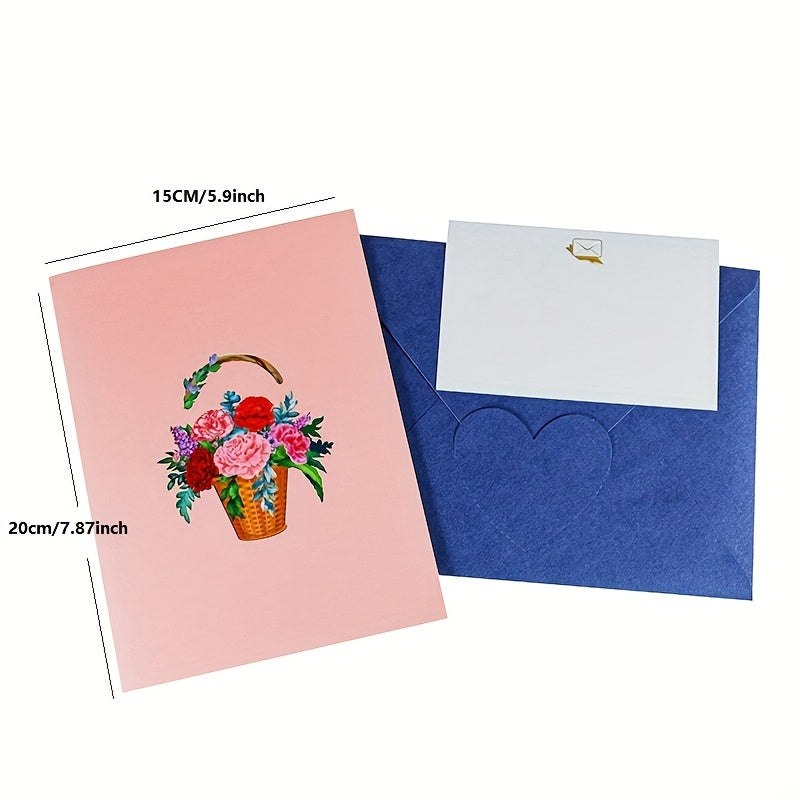 3D Popup Greeting Card for Birthday, Wedding, Anniversary