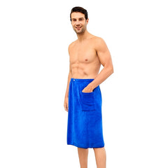 Men's Wearable Coral Velvet Bath Skirt Quick Drying Towel