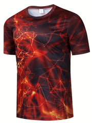 Men's 3D Print Geometry Graphic T-Shirt for Summer