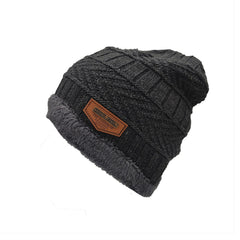 Slouchy Knitted Wool Hat for Cold Weather