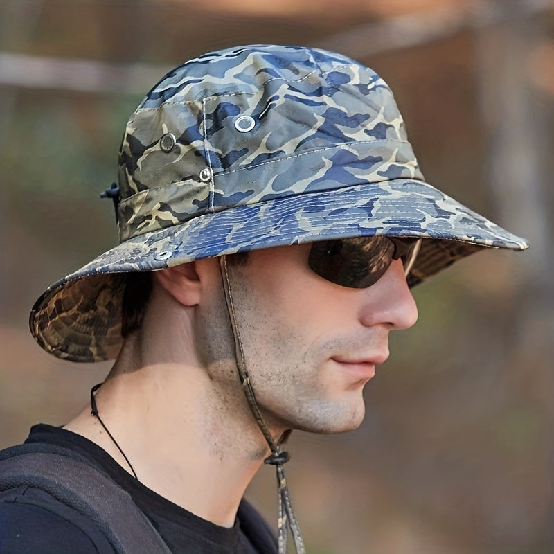 Camouflage Sun Hat for Men and Women - Sun Protection Bucket Hat