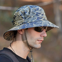Camouflage Sun Hat for Men and Women - Sun Protection Bucket Hat