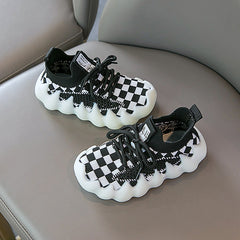 Toddler Octopus Shoes Plaid Comfortable Lightweight Sneakers Baby Boys Girls
