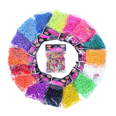 600pcs Coloured Elastic Bands Rubber Bands for Children Hair