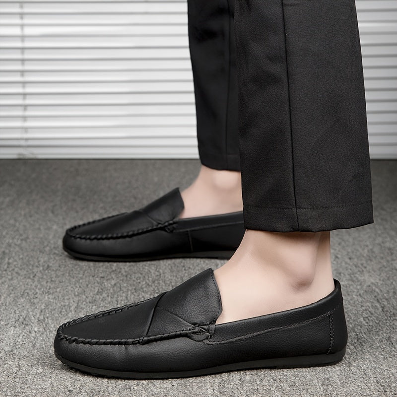 Men's Moc Toe Loafer Shoes Non Slip Slip On Driving Shoes