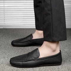 Men's Moc Toe Loafer Shoes Non Slip Slip On Driving Shoes