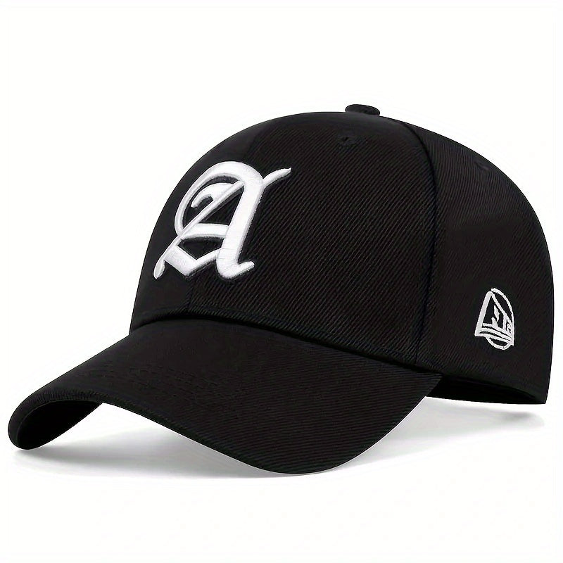 Gothic A Embroidery Baseball Cap Unisex Sun Hats Lightweight Dad Hat