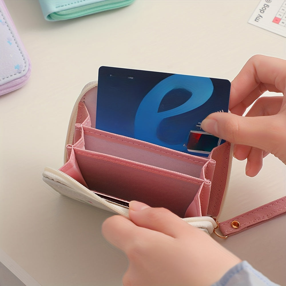 Cartoon PU Leather Short Wallet for Girls