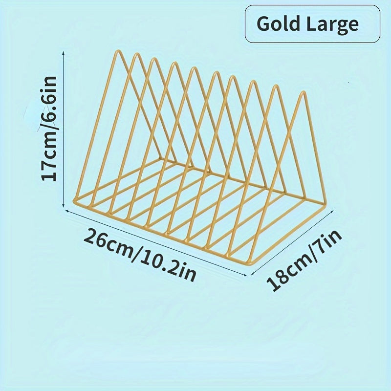 Small Bookshelf Triangle Rack Iron Storage Fresh Wind Small Magazine Book Storag