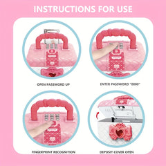 Children's Large E Money Coin Bank w/ Password Protection