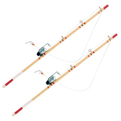 Mini Wooden Fishing Rods Set - Dollhouse 1:12 Scale Mini Models