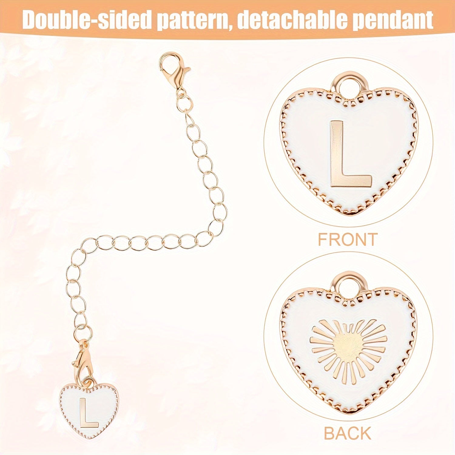 2pcs Initial A Letter Charms for Tumbler Water Cup Handle, Letter Charm Gift