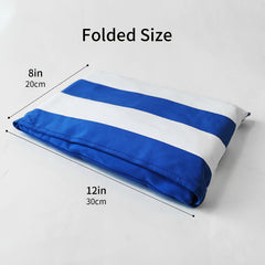 Turbo Beach Chair Cover with Side Pockets Quick Dry Chaise Lounge Towel Cover