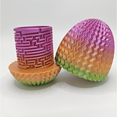 SunnyWoo Maze Egg Puzzle Decoration Box - Fun Desk Organizer Gift for Adults
