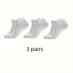 Men's Mid Crew Sport Socks Sweat Nylon Breathable Socks For Basketball Running