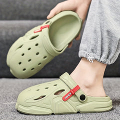 Unisex Comfy Platform Clogs Hollow Out Non Slip Garden Shoes