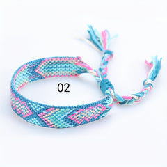 Nepalese Ethnic Style Woven Bracelet Colorful Tassel Friendship Bracelet