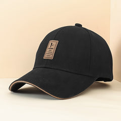 Solid Patch Baseball Cap Sun Hats Casual Golf Hat for Men Women