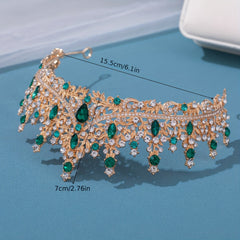 Bridal Rhinestone Crown Wedding Headwear Updo Princess Style Accessories