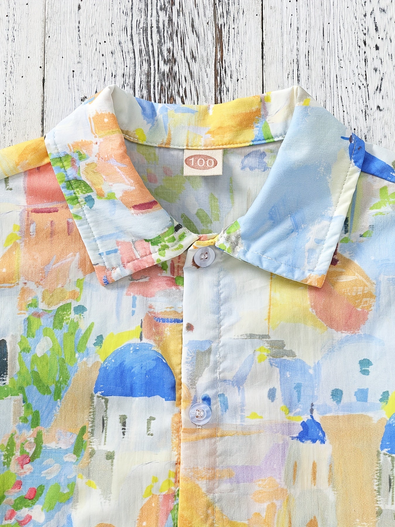Boys Town Painting Short Sleeves Shirt