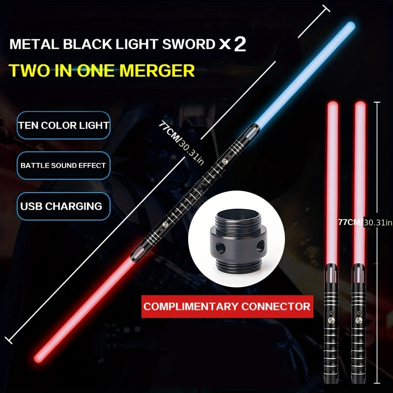 RGB Lightsaber 15 Colors Metal Sword USB Rechargeable
