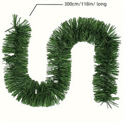 1pc Christmas Wreath Green Decor Outdoor/Indoor Use