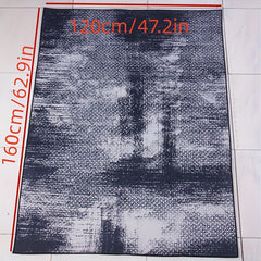 Ink Splashed Pattern Carpet Indoor Square Area Rug with Anti-Slip Bottom