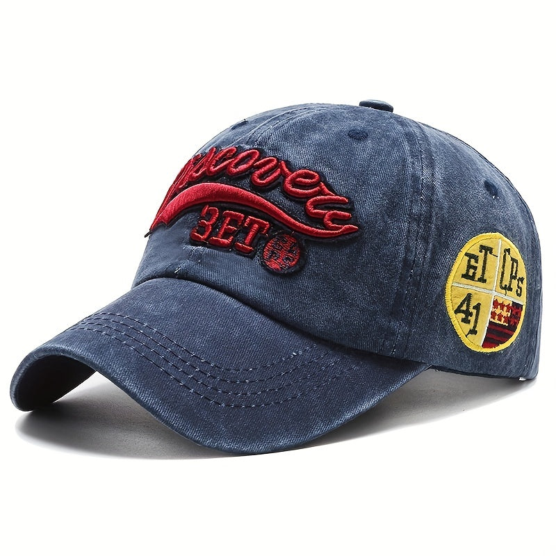 Washed Embroidered Baseball Cap Outdoor Sports