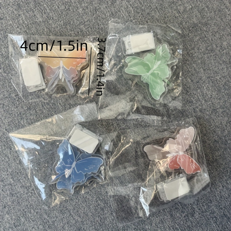 Gradient Butterfly Acrylic Clip Sticky Notes Clip
