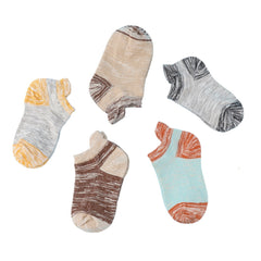 5pcs Kids' Cotton Striped Socks