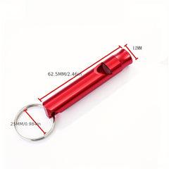 Aluminum Emergency Whistle Keychain Survival Tool
