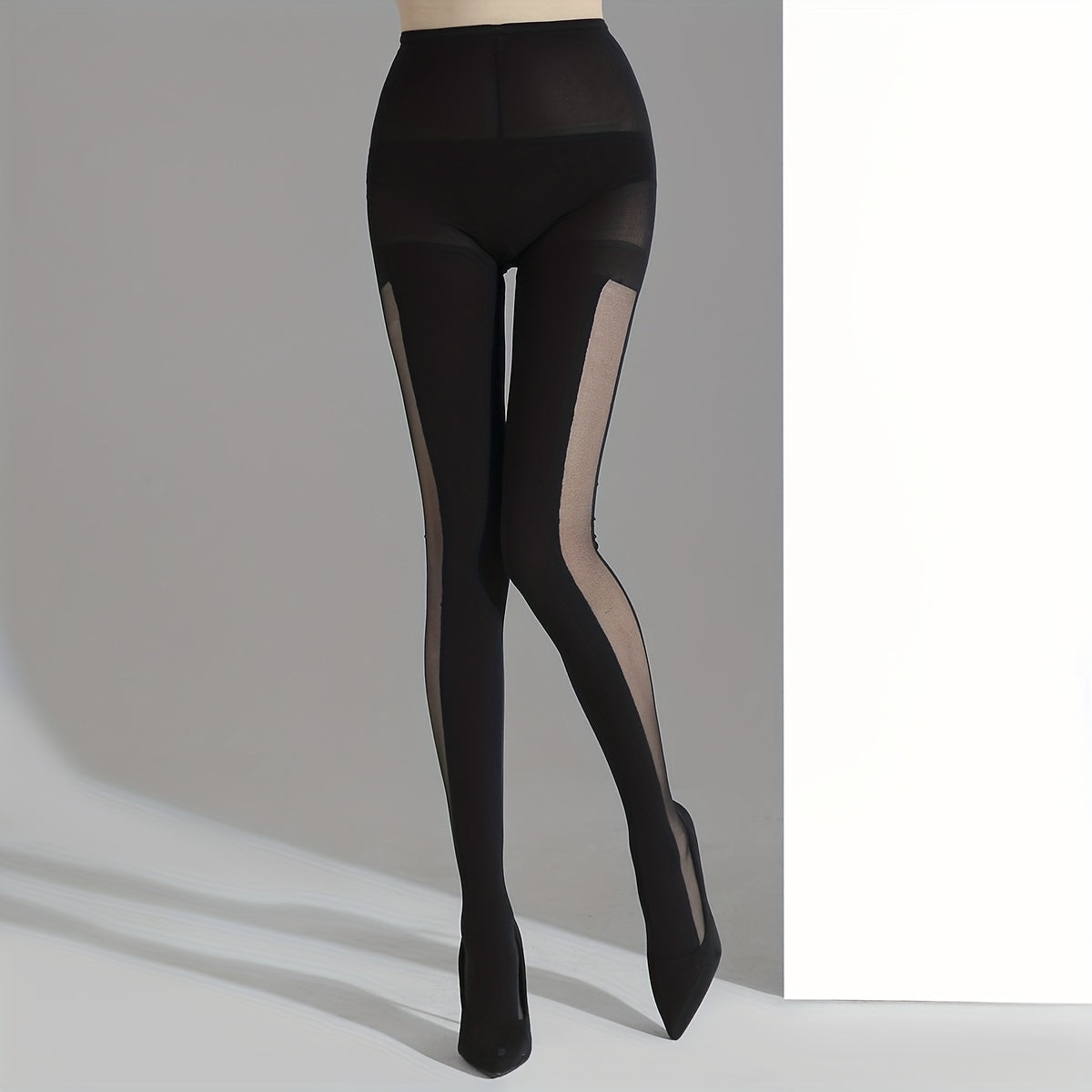 High Waist Smooth Stretch Footed Pantyhose Women's Stockings