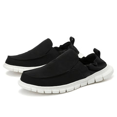 Men's Canvas Slip On Walking Shoes Lightweight Sneakers