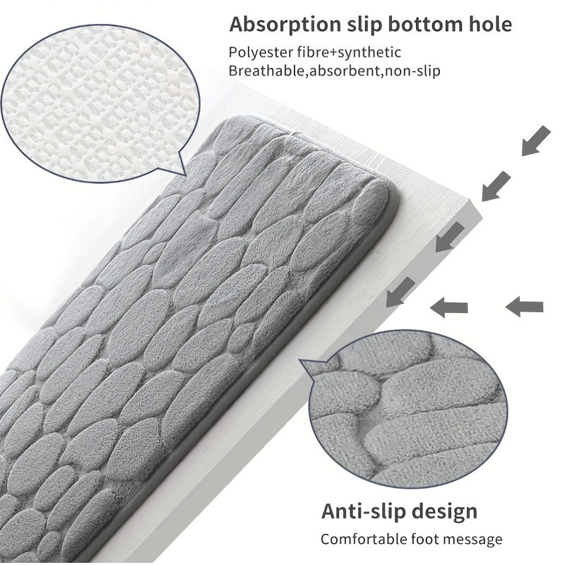 Soft Memory Foam Bath Rug with Rapid Water Absorption