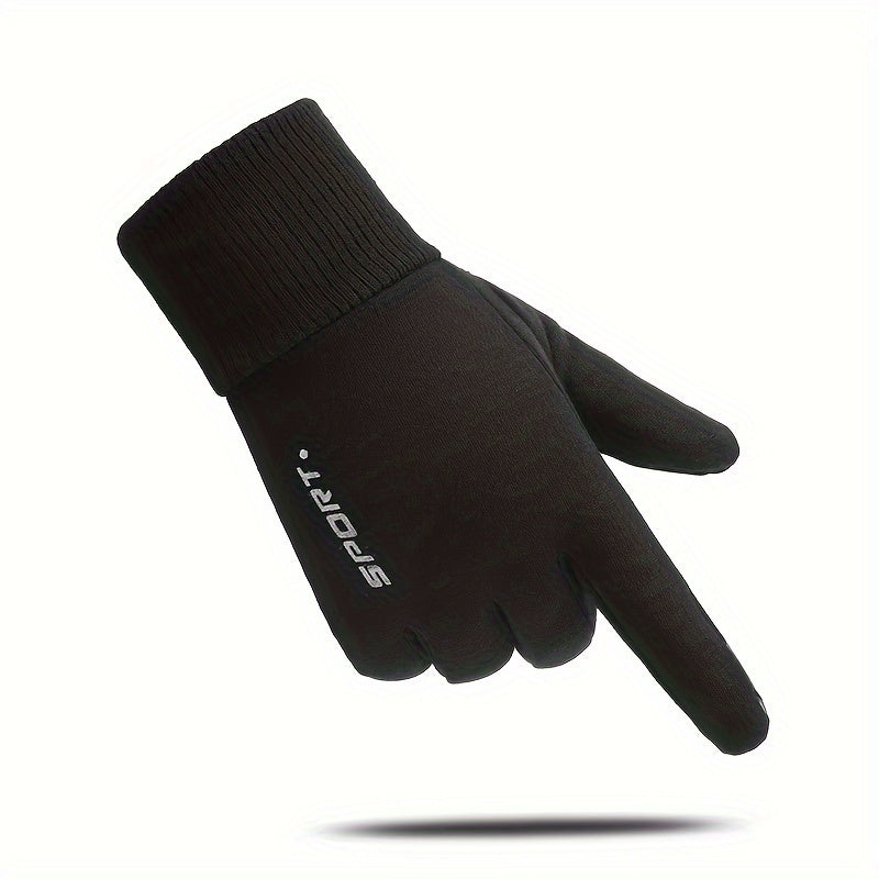 Winter Cycling Gloves Touch Screen Windproof Men's Motorcycle Gloves