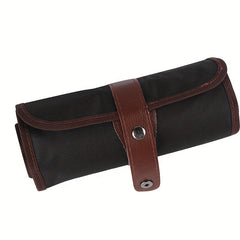 48 Holes Roll Up Wrap Pen Curtain Pencil Canvas Pen Bag