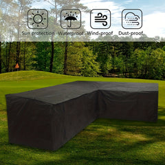 Outdoor L Shape Furniture Cover - Sunscreen Sofa Protector