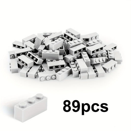 89pcs 1x3 High Brick DIY Puzzle Toy Set - Holiday Gift for Kids