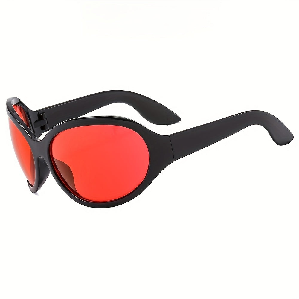 Y2K Futuristic Men's Sunglasses for Outdoor Activities