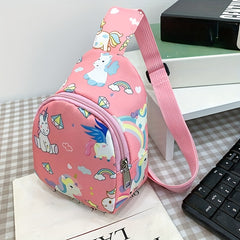 Kids Cross Body Bag Cartoon Dinosaur Print Shoulder Bag
