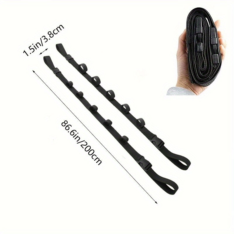 4pcs Car Fishing Rod Holder Heavy Duty Nylon Adjustable Holder Strap
