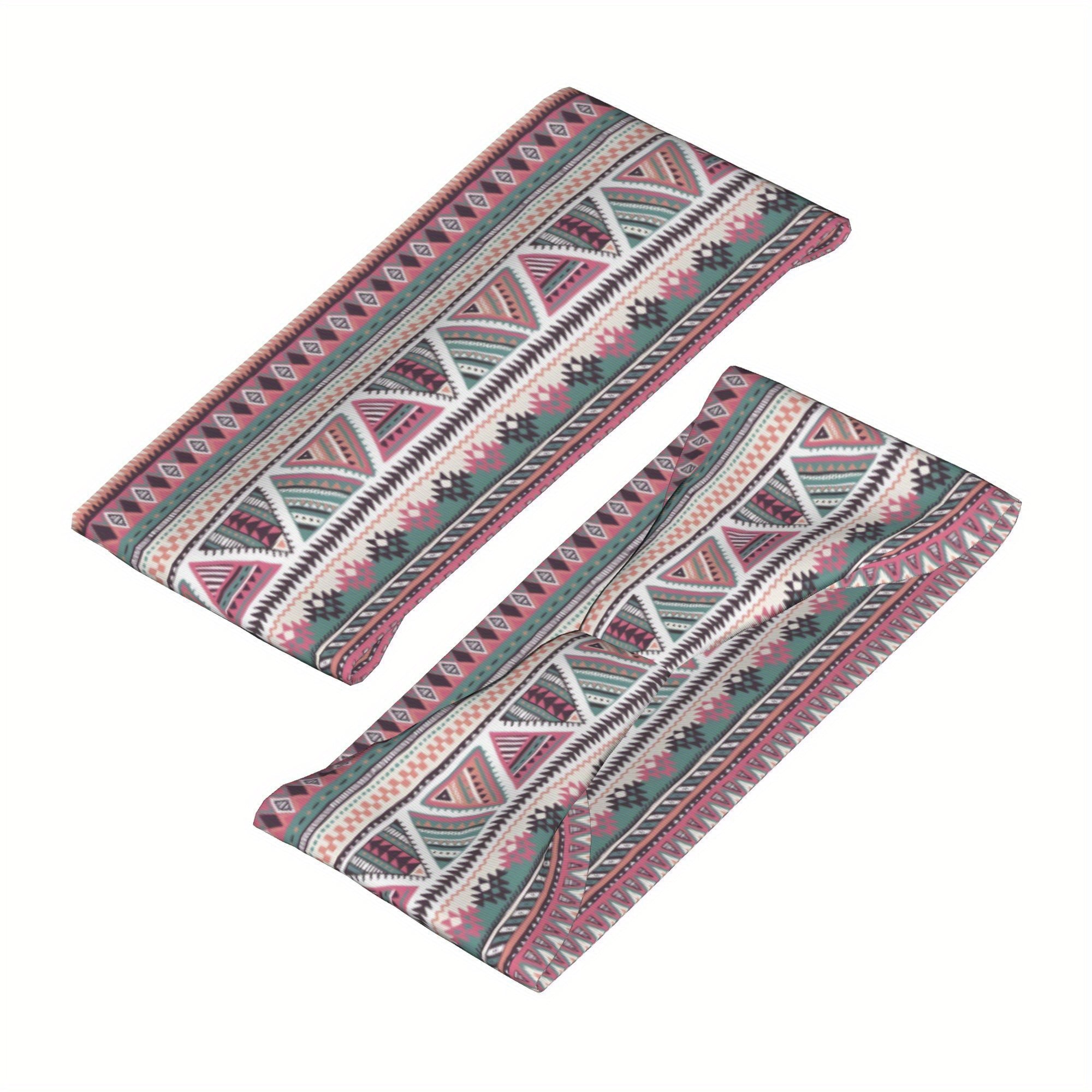 Bohemian Pink Sports Headband Sweat Wicking Stretchy Breathable Polyester