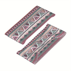 Bohemian Pink Sports Headband Sweat Wicking Stretchy Breathable Polyester